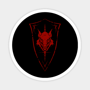 Wild Boar Shield Logo Magnet